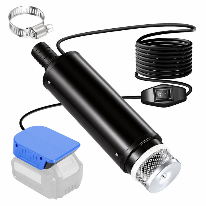 Akku Wasserpumpe für Bosch 18V System GBA Akku 30L/min Tragbare | Wasserpumpe & Sumpfpumpe Wasserpum
