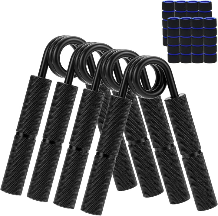 QWORK® Aluminium Griffkraft Trainer Unterarmtrainer 22.5/45/67.5/90kg - Robust & Rutschfest Schwarz