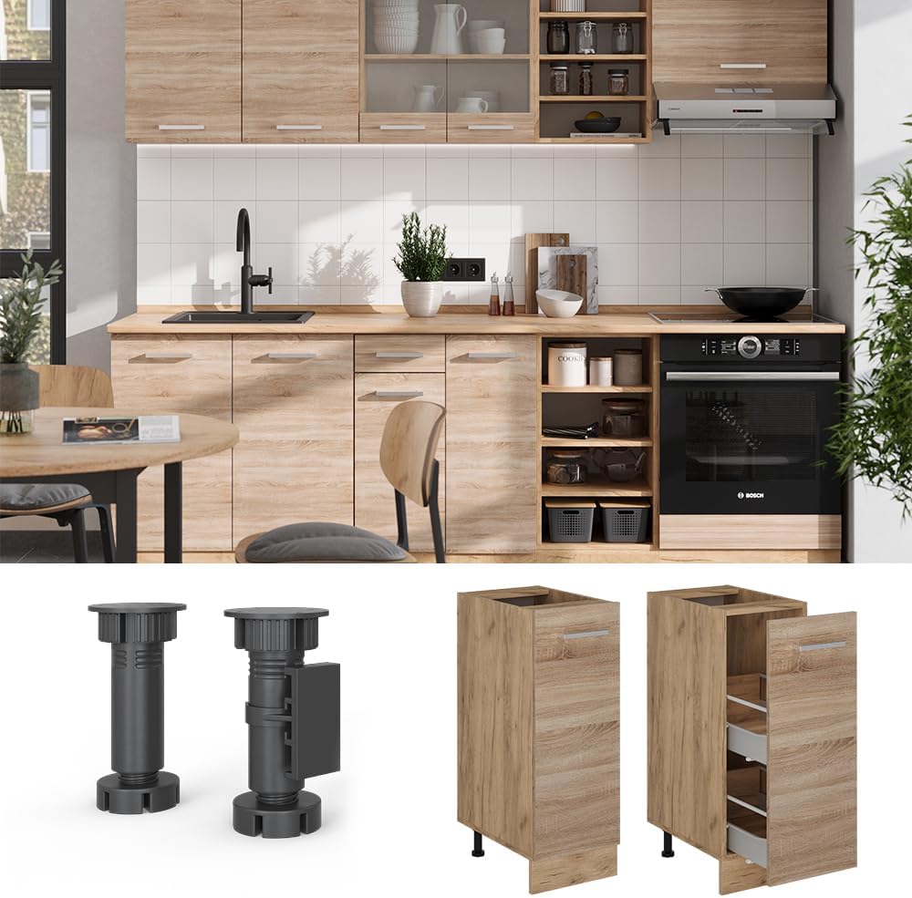 Vicco Apothekerschrank R-Line, Sonoma, 30 cm ohne Arbeitsplatte, zur freien Kombination innerhalb mo