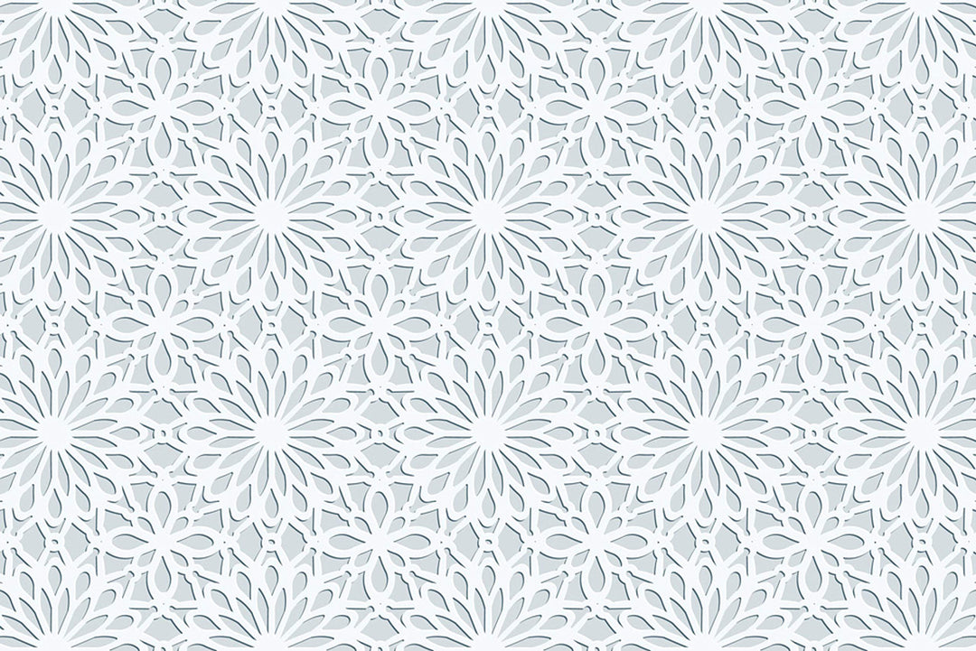 Cuadros Lifestyle Küchen Spritzschutz „Blumenmuster“ | Küchenrückwand | Alu-DiBond | Fliesenschutz f