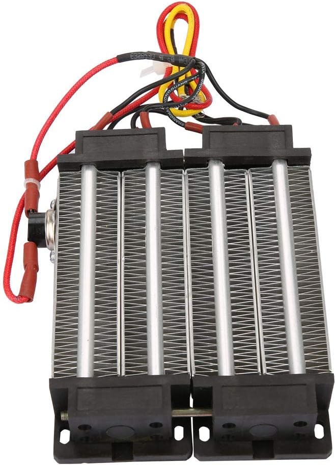 Keramisches Luftheizelement, PTC Keramik Lufterhitzer 110V/220V 1000W Thermostat Isoliertes PTC Heiz