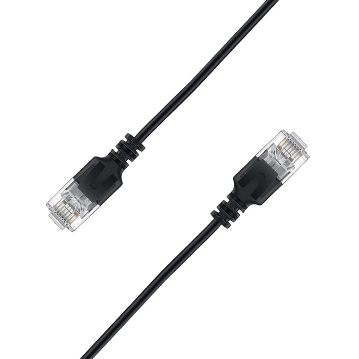 Elfcam® - 25m Ethernet Kabel Cat 6A Ultra Slim 10Gbps 32AWG UTP OD2,8mm 500MHz, 10Gb Thin RJ45 Cat 6