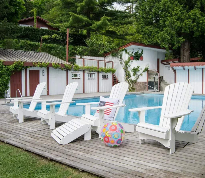 Original Dream-Chairs since 2007 Adirondack Footrest Comfort de Luxe in weiss