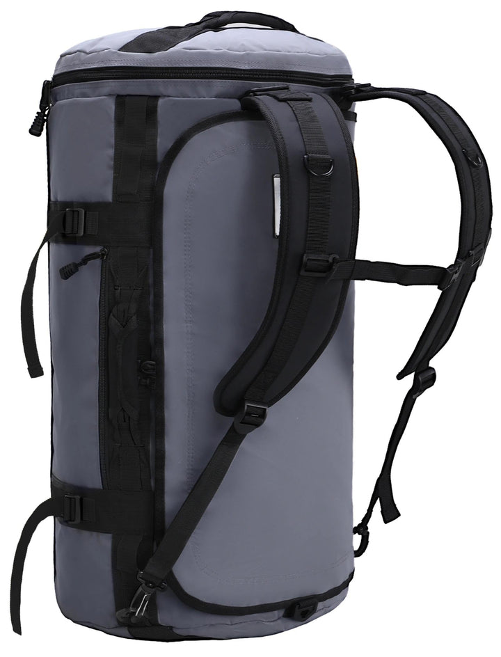 MIER Grosse Sporttasche wasserdicht Sportrucksack mit Schuhfach umwandelbar in Rucksack, 45L/60L/90L