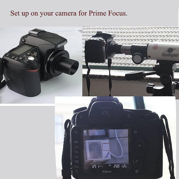 SOLOMARK Deluxe Teleskop Kamera Adapter-Kit für Canon EOS/Rebel DSLR – Prime Focus und Variable Proj