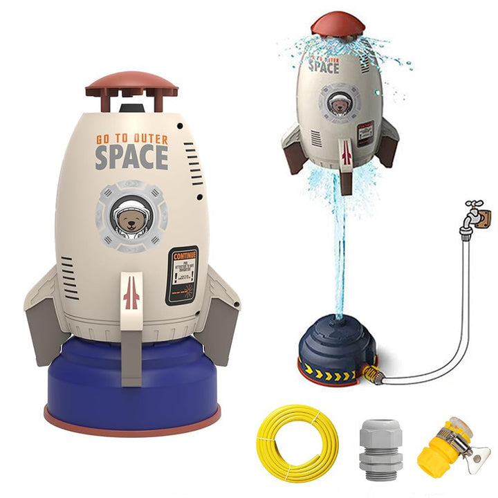Rocket Wassersprinkler Kinder Outdoor,Water Rocket Sprinkler,Garten Wasserstrahl Rakete,3 Meter Schl