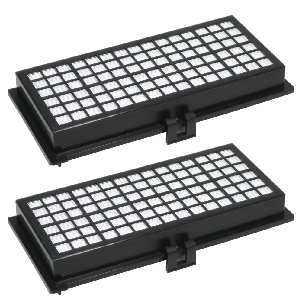 2x HEPA-Filter/Allergikerfilter/Hygienefilter mit Aktivkohleschicht ersetzt Miele SF-AH30 SF-AA30 SF