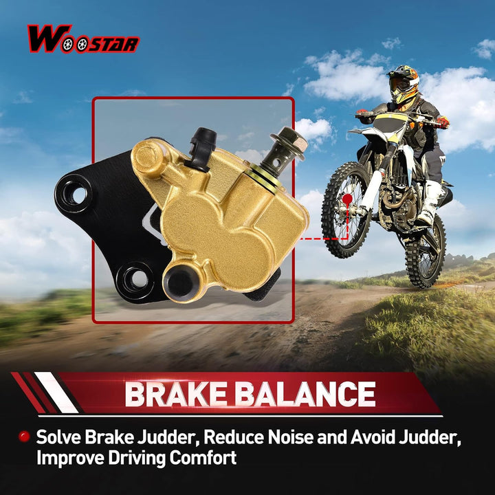 WOOSTAR Hydraulische Bremssattel Vorne Ersatz für 90ccm 110ccm 125ccm Taotao Peace SSR SDG Lifan Dir