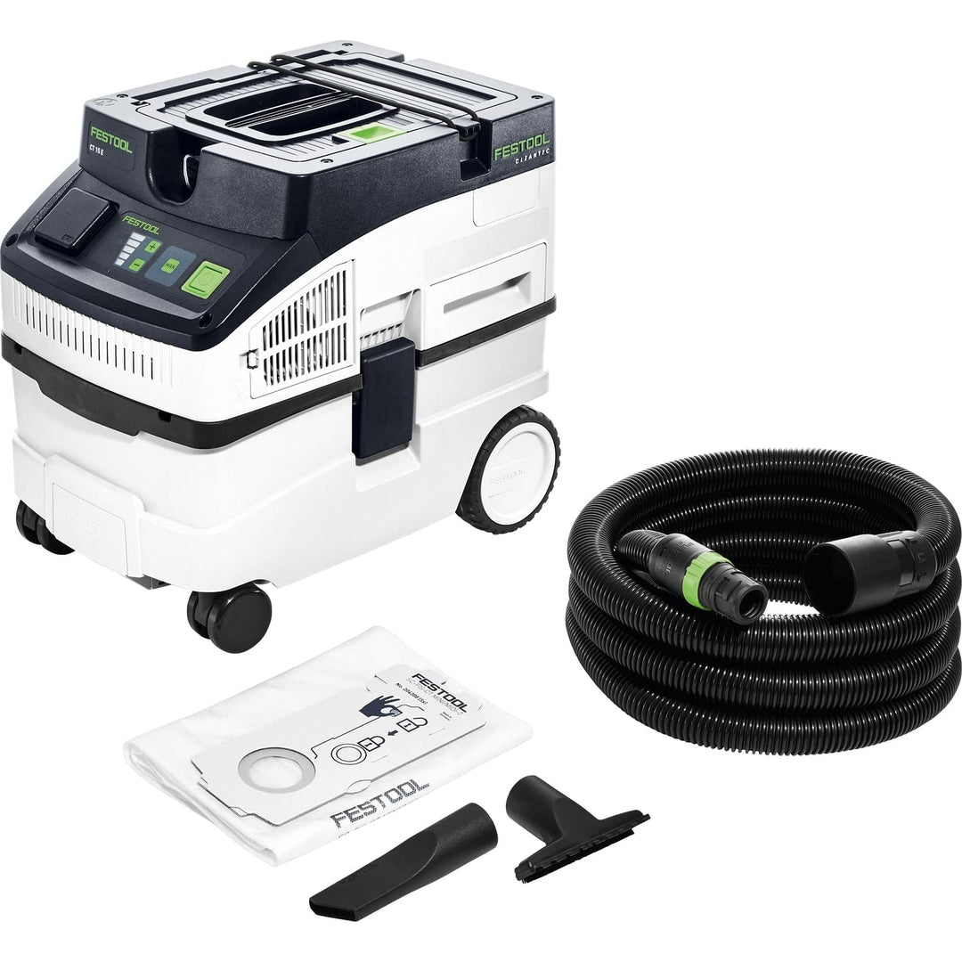 Festool Absaugmobil CT 15 E CLEANTEC (mit Hauptfilter, Saugschlauch, SELFCLEAN Filtersack, Fugendüse