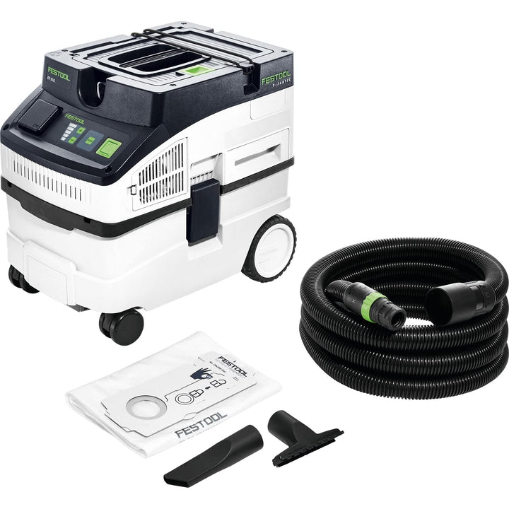 Festool Absaugmobil CT 15 E CLEANTEC (mit Hauptfilter, Saugschlauch, SELFCLEAN Filtersack, Fugendüse