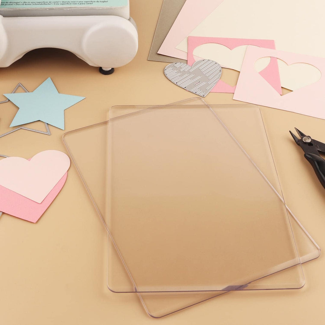 OTCRAFT 4 Stück/2 Paar Standard-Schneidepads für Stanzmaschine; transparente Polycarbonat-Kunststoff