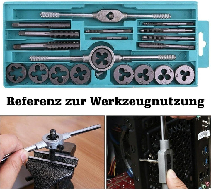 Gewindeschneider Set Gewindebohrer Werkzeug: 20 Tlg Gewinde Schneider Bohrer Werkzeug Set, M3 - M12