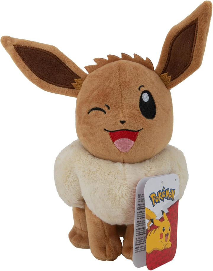Pokémon PKW3079-20 cm Plüsch - Evoli, offizielles Plüsch Eevee, Eevee