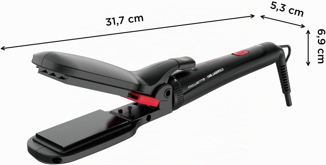 Rowenta x Karl Lagerfeld Looks Infinitos 9 in 1 CF422L- Haarglätter und Lockenstab, Lockenstab, heis