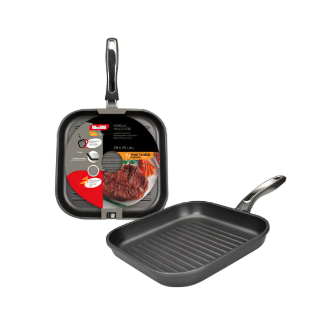 IBILI - Grillpfanne New Induplus, 18 cm, Aluminium, Anti-Haft, geeignet für Induktion 18 cms, 18 cms