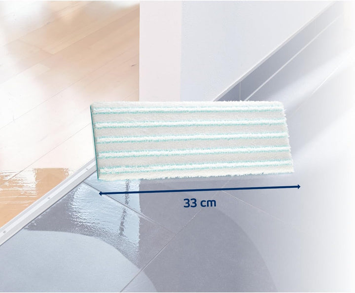 Leifheit Original Wischpad Picobello M Micro Duo Wischbezug für Glatte Böden, Wischer Bezug aus Mikr