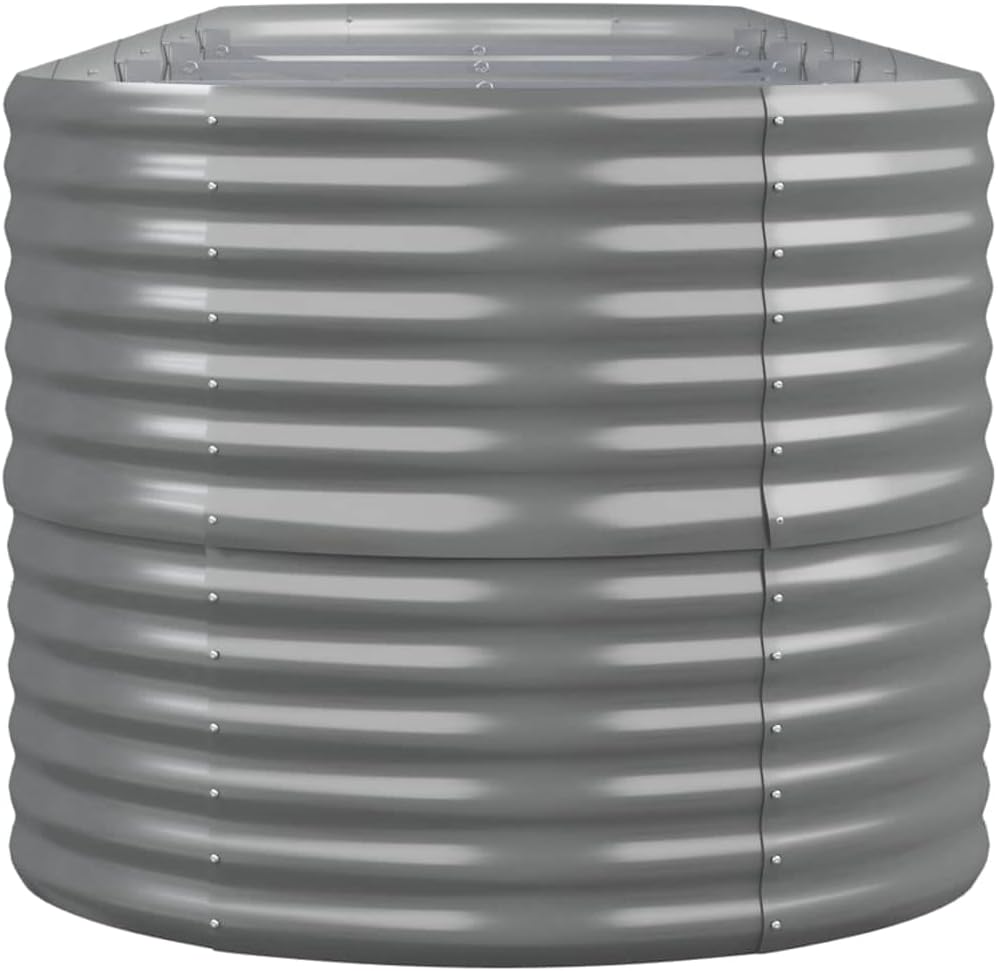 vidaXL Hochbeet, Wetterfestes Hochbeet für Garten Balkon Terrasse, Kräuterhochbeet zum Selber Bauen,