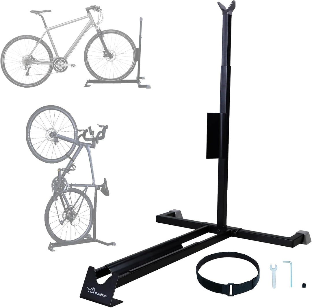 CCLIFE Fahrradständer Boden von Mountainbike und Rennrad Freistehend Vertikaler und Horizontaler Fah