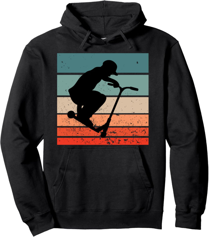 Stunt Scooter Skater Stunt Geschenk Tretroller Stunt Roller Pullover Hoodie