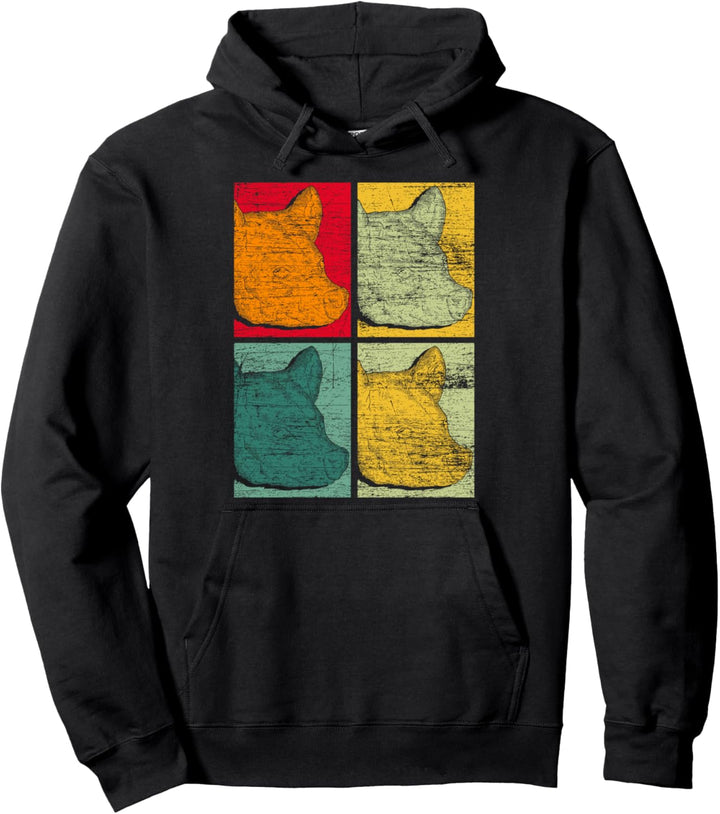 Pop Art Hyäne Pullover Hoodie