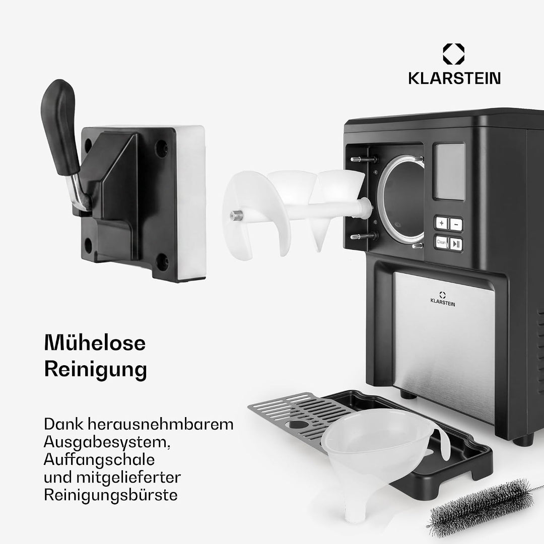 Klarstein Sweet Sundae - Eiscrememaschine, 1,5 Liter, mitselbstkühlendem Kompressor, 200 Watt, Ausga