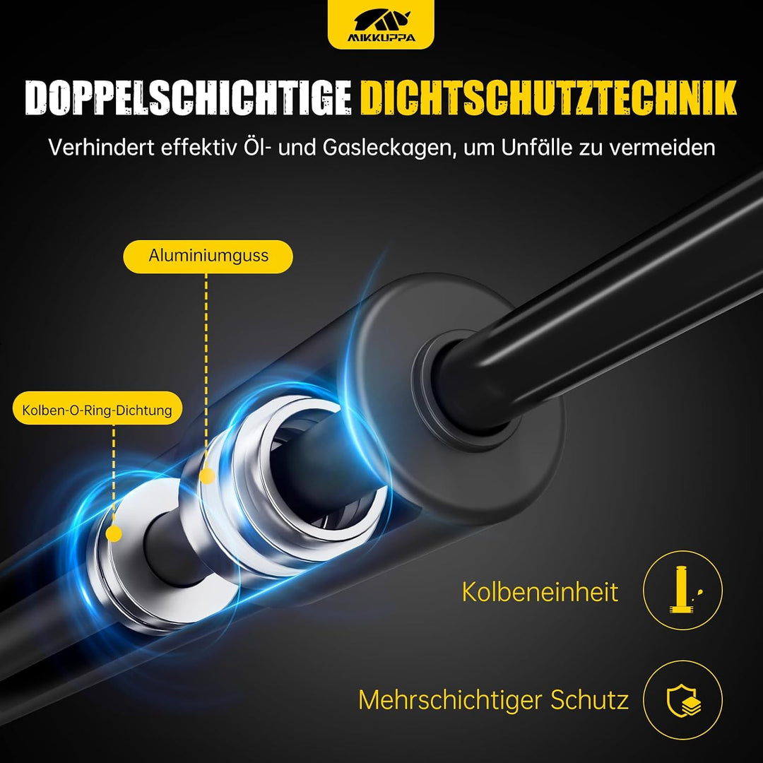 MIKKUPPA 2 Stück Gasfeder Heckklappe kompatibel mit VW Touran 1T1/1T2 03–10 | Heckklappendämpfer – e
