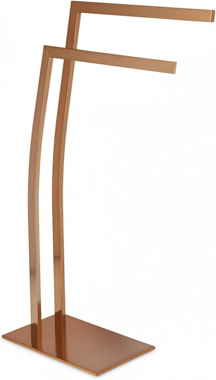 Relaxdays Handtuchhalter WIMEDO eckig H x B x T: ca. 80 x 32 x 20 cm freistehender Handtuchständer m