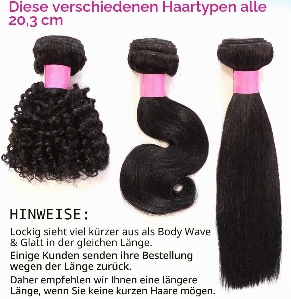 10A Brazilian Hair 3 Bundles Curly Human Hair Bundles 12 14 16 Brasilianische Haare Kinky Curly Huma