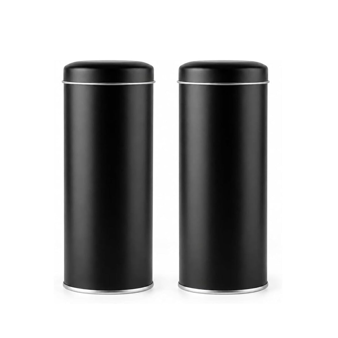 2X kaffeepads, Metalldose für Kaffeepads, Kaffeespender Paddose, Kaffeebox Pads (18 x 8 x 8 cm)