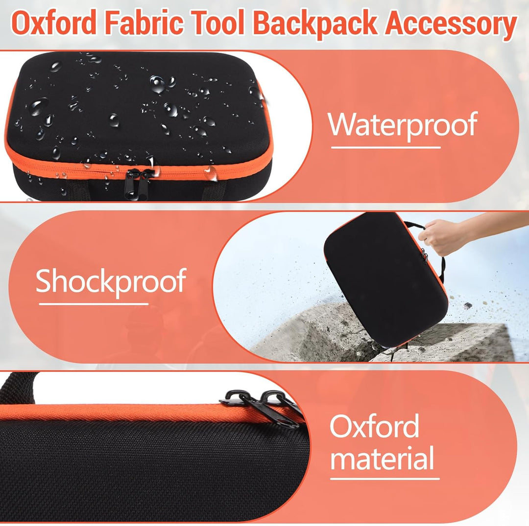GAESHOW EVA Hartschale Werkzeugtasche, Schwarz Wasserdicht Werkzeugaufbewahrungskoffer, Mutispandex