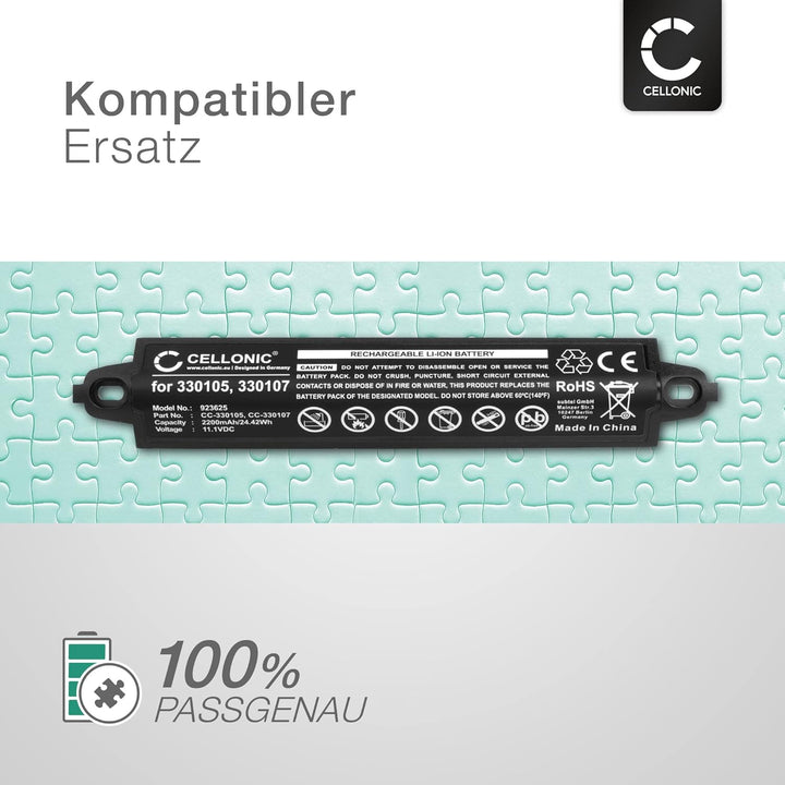 CELLONIC 1x Akku für Lautsprecher Kompatibel mit Bose Soundlink, SoundTouch 20, SoundLink 3, 330105