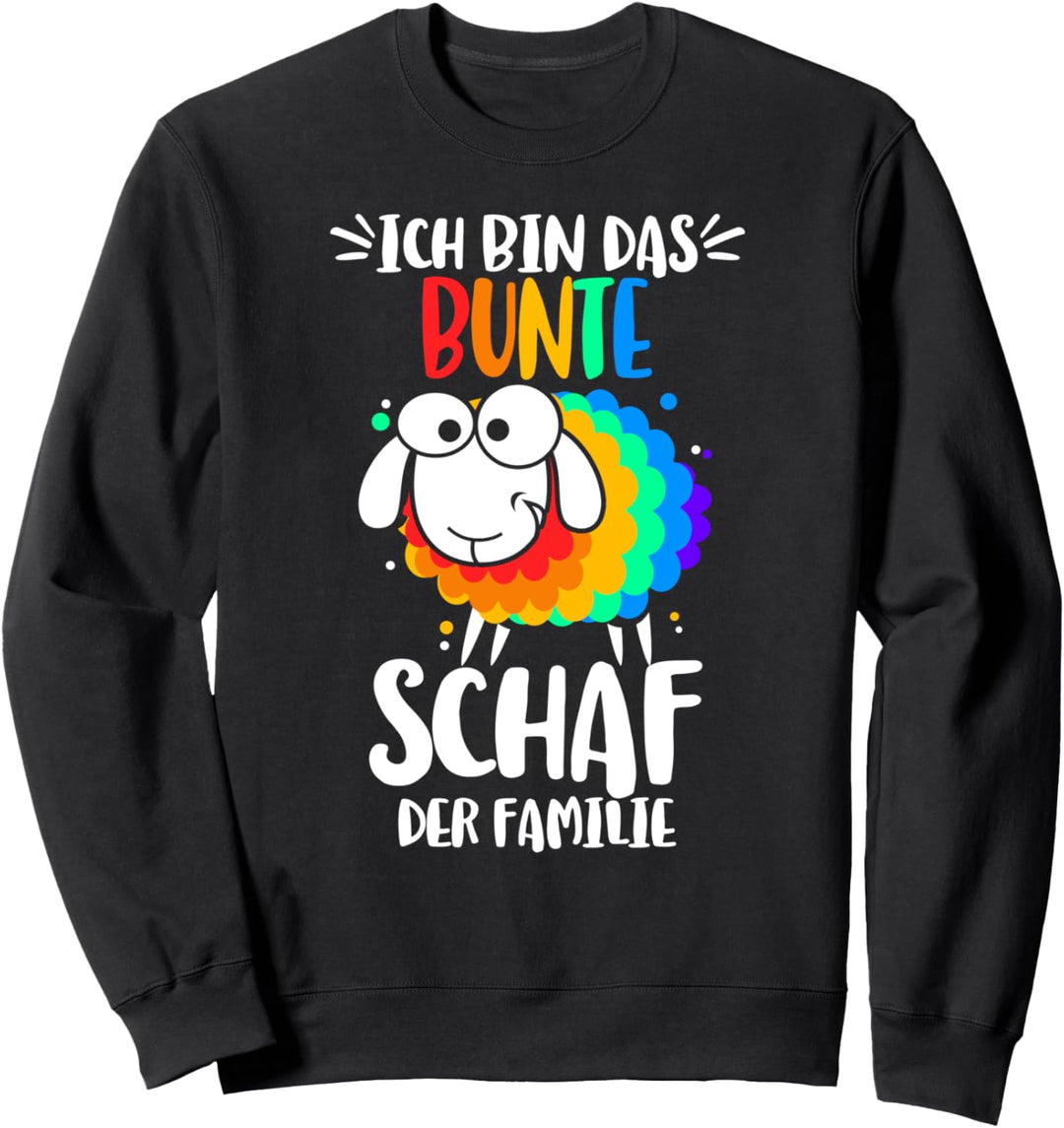 Ich bin das bunte Schaf der Familie Gay Regenbogen Sweatshirt