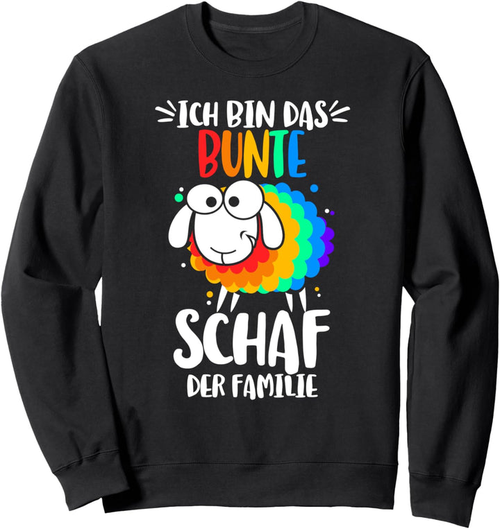 Ich bin das bunte Schaf der Familie Gay Regenbogen Sweatshirt