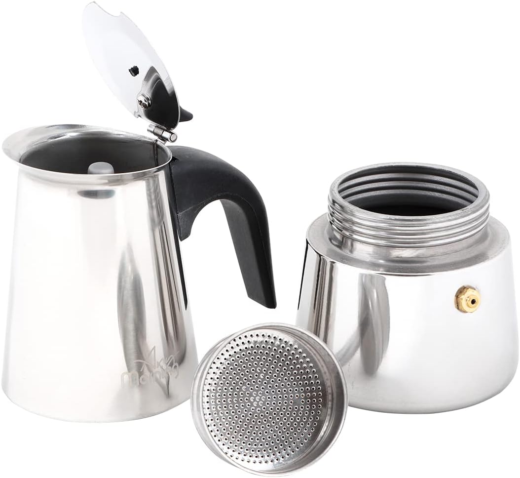 Any Morning Espressokocher | Espressokanne für alle Herdarten | inc. Induktion, Mokkakanne, Camping