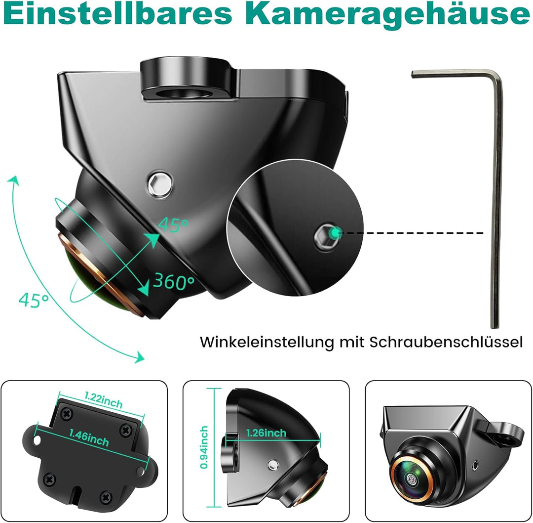 GreenYi AHD 1080P Rückfahrkamera Funktioniert nur mit Monitoren und Radio, die das AHD 1080P Videosi