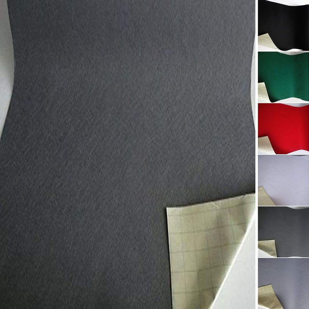 Stoffbook GRAU DEKOFILZ BASTELN SELBSTKLEBEND DIY 200X50CM FILZSTOFF KLEBEFILZ, B791 (grau) Grau 200