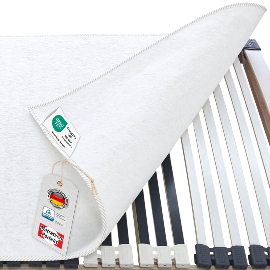 Matratzen Perfekt Matratzenunterlage 140x200 cm atmungsaktiver Filz Matratzenschoner Schutz vor Druc