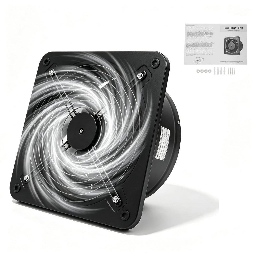 107w Axialventilator 2677 R/Min Wandventilator 300mm Metallindustrie Wandventilator 220v Küchenabluf