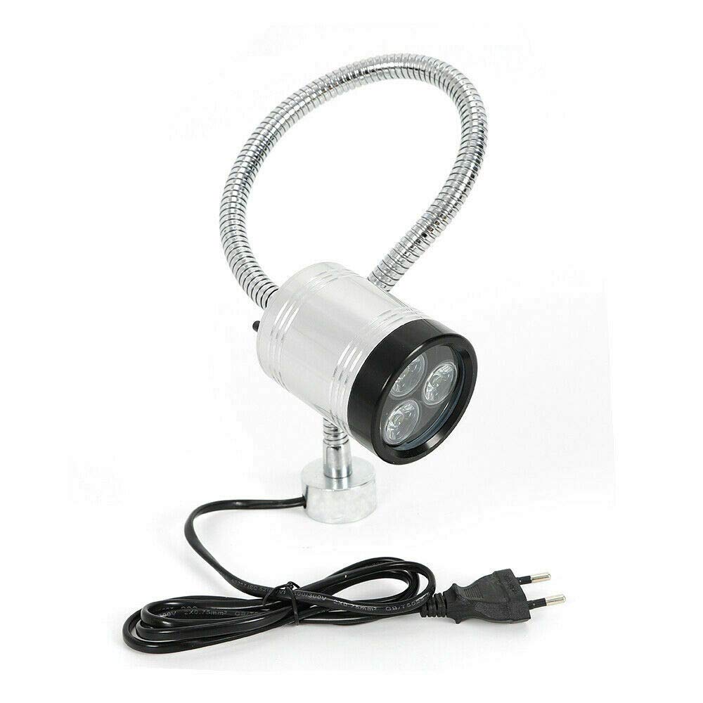 Maschinenlampe mit Magnetfuss, 6W CNC Drehmaschine Magnetische Schwanenhals LED Arbeitsleuchte Flexi