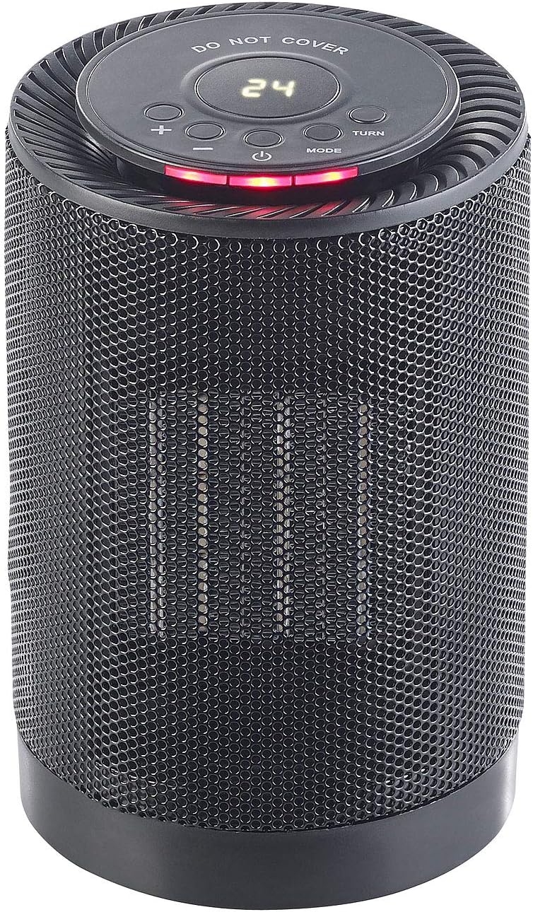 Carlo Milano Digitaler Keramik-Tisch-Heizlüfter, 3 Stufen & Oszillation, 1.200 Watt