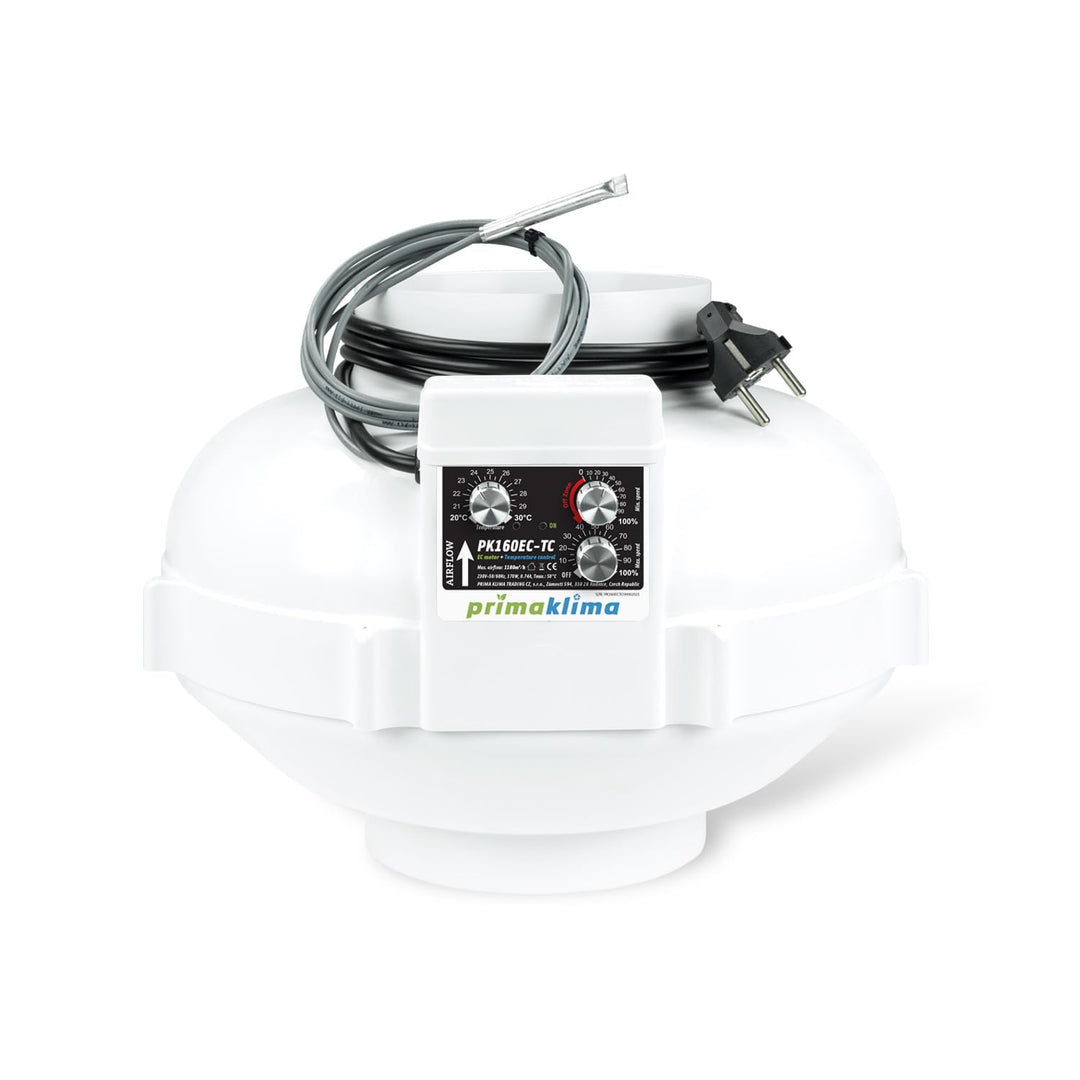 Prima Klima Rohrventilator PK160EC-TC bis 1180 m³/h