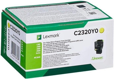 Lexmark C2320Y0 Rückgabe-Tonerkassette Gelb, 1000 Seiten