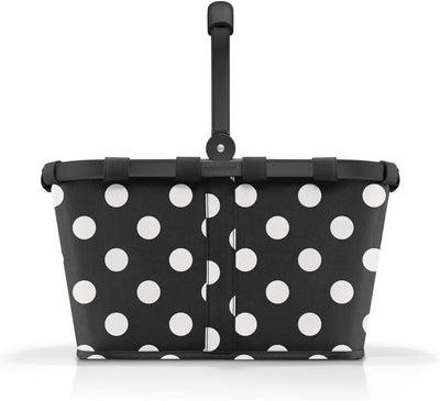 reisenthel carrybag frame dots white – Stabiler Einkaufskorb mit viel Stauraum und praktischer Innen