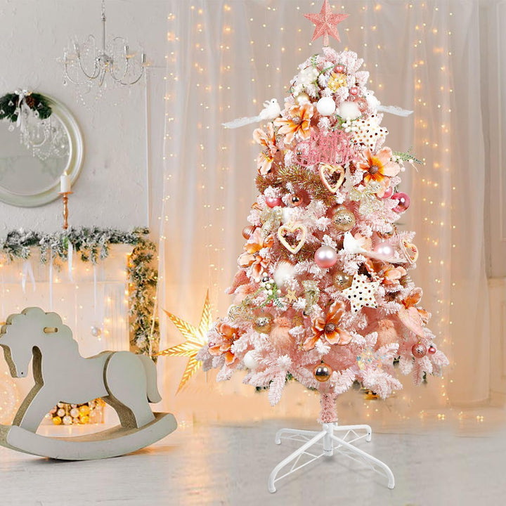 SULOLI Weihnachtsbaumständer, 40 cm, weisser Ständer aus Metall