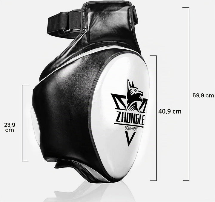 ZHONGLE Oberschenkelpolster Muay Thai, Oberschenkel-Sport-Protektor-Pads Max Thick 10,2 cm, Muay Tha