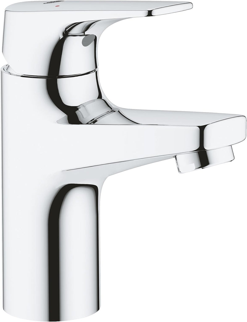 GROHE Bauflow - Waschtischarmatur (wassersparend, S-Size, Einlochmontage), chrom, 23752000 S-Size Gl