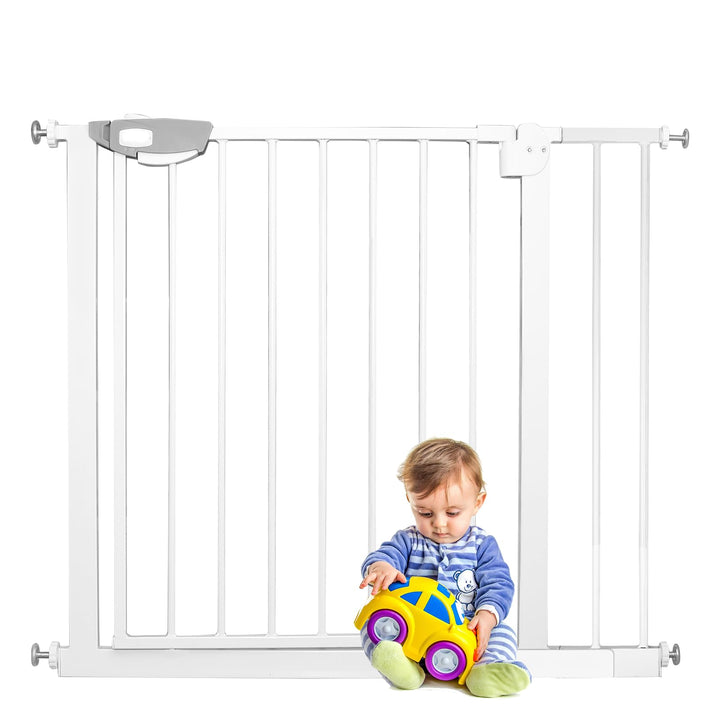 Türschutzgitter Treppenschutzgitter ohne Bohren, 85-95cm Kindergitter Treppenschutz Kinderschutzgitt