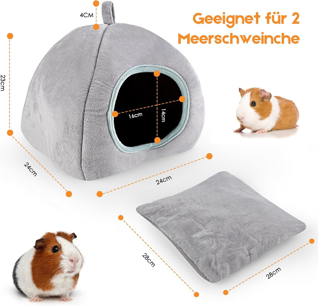 ONEJU Meerschweinchenbett, Meerschweinchenversteck, Kaninchenbett, Kaninchenversteck, Meerschweinche