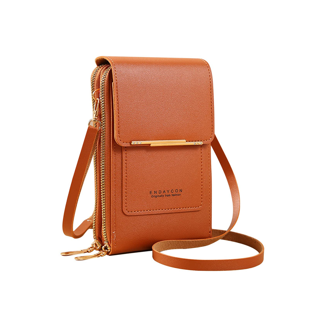 PORRASSO Handy Umhängetasche Touchscreen Crossbody Kleine Handytasche Mädchen Schultertasche PU Wass