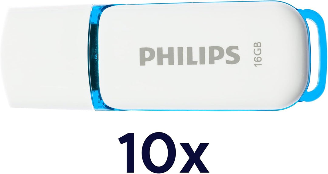 Philips Snow Edition 2.0 USB-Flash-Laufwerk USB-Stick 10x 16GB für PC, Laptop, Computer Data Storage